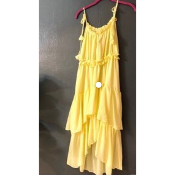 Yellow Layered Evie Dress - Picture 7 of 8